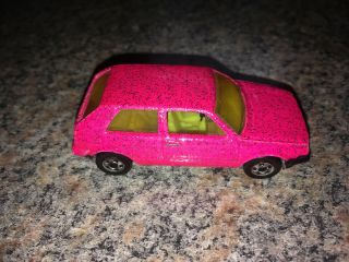 Rare Vintage 1989 Hot Wheels Volkswagen Pink Sparkle Golf