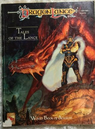 Tsr Dragonlance Tales Of The Lance - World Book Of Ansalon,  Book Only - Rare