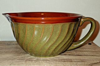 Rare Paula Deen Signature 4qt Ceramic Handled Pour Mixing Bowl