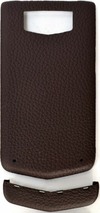 Vertu Constellation V 2013 Brown Back Battery Cover Authentic Rare Calf Leather