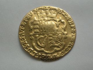 George Iii 1762 1/4 Guinea (gfine) Rare Date