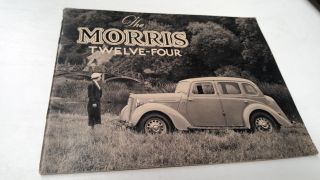 1937 Morris 12/4 Twelve Four Series 3 Orig Sales Brochure Rare