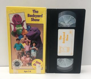 Barney The Backyard Show Vhs Video 1992 Sandy Duncan Extremely Rare