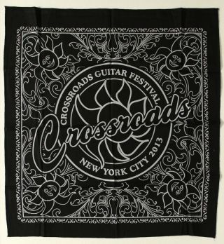 Official Eric Clapton Crossroads Guitar Fest 2013 Nyc Bandana Handkerchief Rare