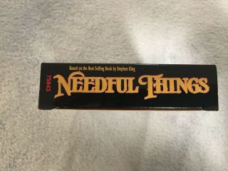 Needful Things (1993) - VHS Tape - Horror - Ed Harris - Demo / Screener - RARE 4