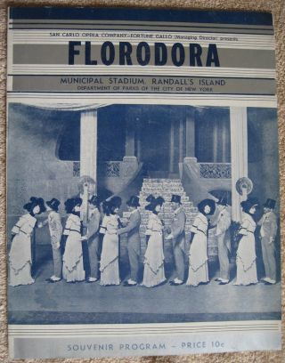 " Florodora " Rare Theater Program 1936 Randall 