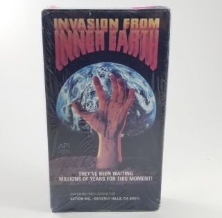 Invasion From Inner Earth Vhs,  Rare Oop Tape,