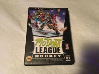Mutant League Hockey (sega Genesis,  1994) Rare Game.  And
