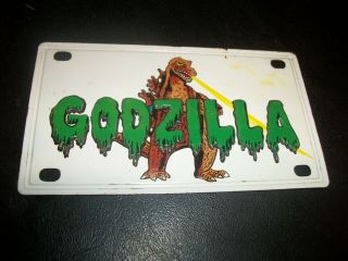 1967 Marx Godzilla License Plate (rare)
