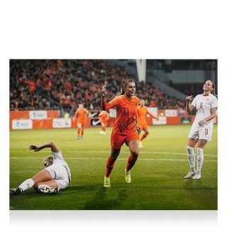 Lieke Martens Hand Signed Holland Photo World Cup Memorabilia Rare