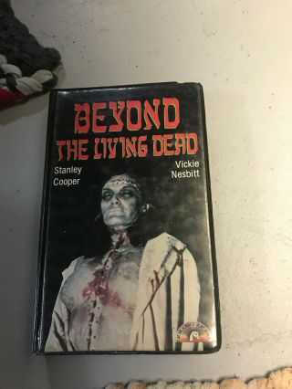 Beyond The Living Dead Unicorn Horror Sov Slasher Rare Oop Vhs Big Box Slip
