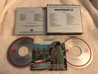 Woodstock Atlantic 2 X Cd Rare Oop Hendrix Crosby Stills Nash Santana