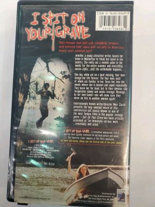 I Spit on Your Grave (VHS 1999) RARE COLLECTORS EDITION Widescreen uncut 2