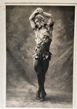 Vaslav Nijinsky.  Rare 1913 Auguste Bert Print.  Ballet Russe.  Diaghilev.