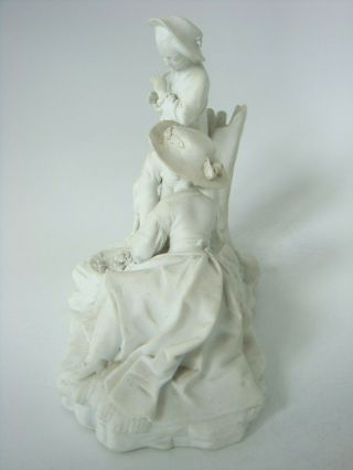 HOCHST VERY RARE WHITE BISCUIT FIGURE GROUP - MELCHIOR MODEL C1775 8