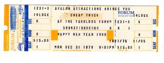 Rare Concert Ticket: Trick At The Forum.  Years Eve 1979.