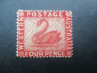 Western Australia Stamps: 4d Red Must Have - Rare (c400)