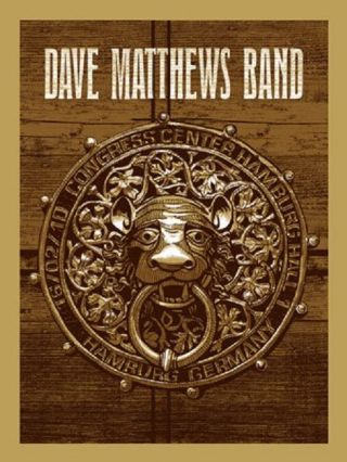 Dave Matthews Band Poster Hamburg Germany /400 Rare