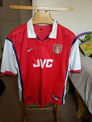 Rare Old Arsenal 1998 Football Shirt Size Large