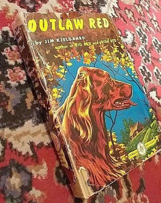 Outlaw Red Son Of Big Red Kim Kjelgaard Hb/dj Vintage Dog Book 1st Edition Rare