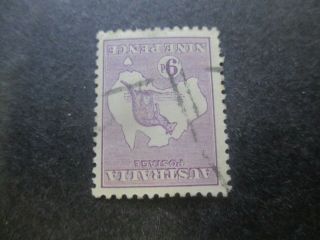 Kangaroo Stamps: 9d 3rd Watermark Inverted Watermark - Rare (g374)