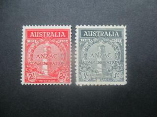 Pre Decimal Stamps: Anzac Set Rare (c77