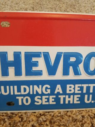 Chevy License Plate BUILDING A BETTER WAY TO SEE THE USA 1 Rare TAG 60S OR 70S 3