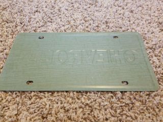 Chevy License Plate BUILDING A BETTER WAY TO SEE THE USA 1 Rare TAG 60S OR 70S 5