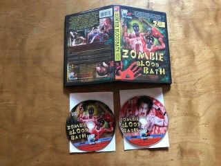 Zombie Bloodbath Part 1 - 3 Dvd Camp Motion Pictures 2 Disc Oop Very Rare