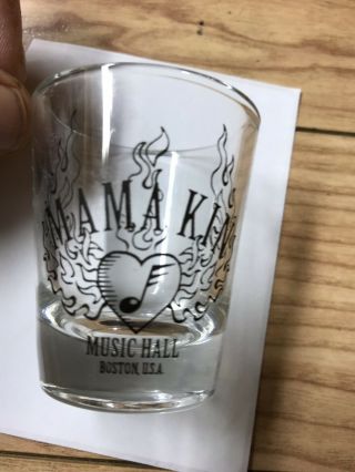 Rare Aerosmith Mama Kin Music Hall Shot Glass