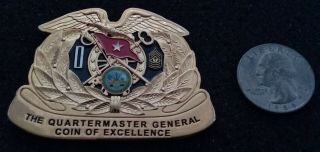 Very Rare 1 Star General The Quartermaster General Army Qm Supply Challenge Coin