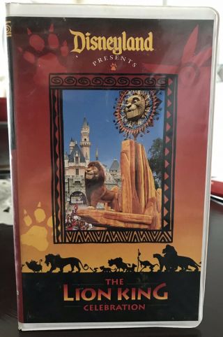 Disneyland Lion King Celebration Rare Vhs Not On Dvd Disney Parade Htf Oop