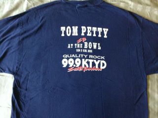 Tom Petty & The Heartbreakers 2001 T - Shirt Santa Barbara Promo Xl Rare