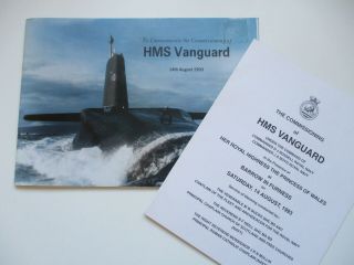 August 1993 Rare To Commemorate The Commissioning Of Hms Vanguard Princess Wales