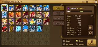 G:70 Global Summoners War Starter Account With Dark Anubis (extremely Rare)