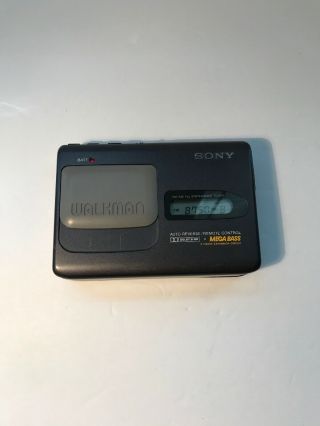Rare Sony Wm - Fx55 Portable Cassette Player Walkman Metal Body Read