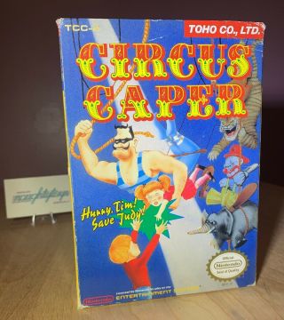 Nes Circus Caper Box Only - No Game / Vtg Nintendo 1990 / Rare / 90’s Gaming