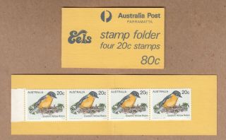 1979 Sydney Football Booklet Parramatta Eels,  20c Eastern Yello Robin Rare