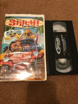Disney - Stitch The Movie (Demo Tape) VHS (White Clam Shell) Rare/HTF 4