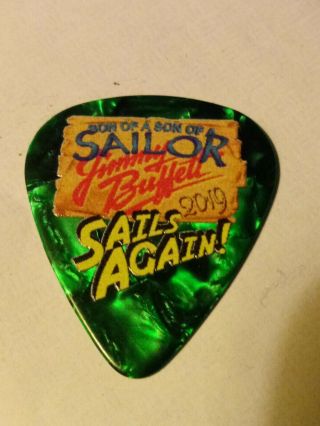 2019 Tour Jimmy Buffett Stage Guitar Pick Extremely Rare And