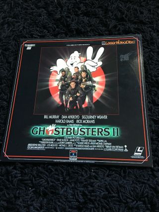 Ghostbusters 2 Vintage 1989 Rare Laserdisc Laser Video Disc Very Good,