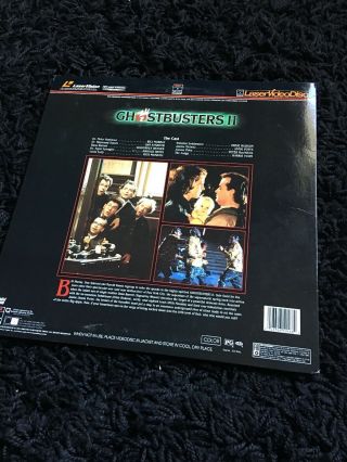 Ghostbusters 2 Vintage 1989 Rare LaserDisc Laser Video Disc very good, 2