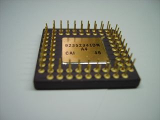Intel i387 DX A80387DX - 16 - 33 Co - processor 33 MHZ CERAMIC CPU RARE VINTAGE 1988 4