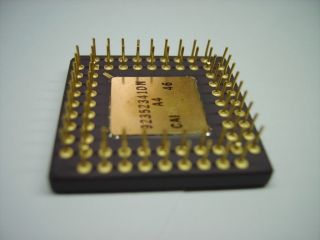 Intel i387 DX A80387DX - 16 - 33 Co - processor 33 MHZ CERAMIC CPU RARE VINTAGE 1988 5