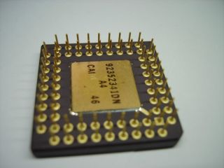 Intel i387 DX A80387DX - 16 - 33 Co - processor 33 MHZ CERAMIC CPU RARE VINTAGE 1988 7
