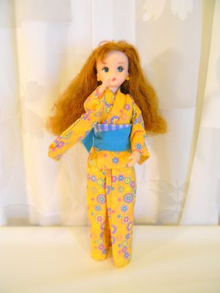 Yukata Miichan Doll Rika - Chan Friend Rare Summer Kimono