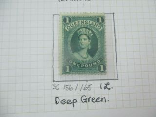 Queensland Stamps: £1 Chalons - Rare (f267)