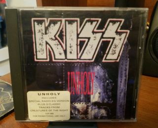 Kiss Promo Cd Unholy Radio Eq Version Misprint Ultra Rare 5 Tracks Cdp 666
