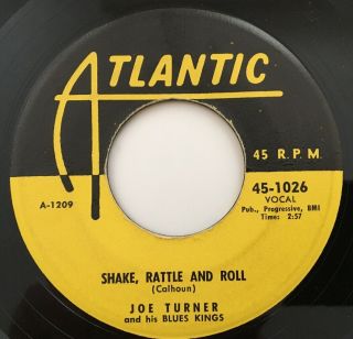Joe Turner - Shake Rattle And Roll - 7 " Atlantic 45 - 1026 Rock & Roll R&b Rare Ex