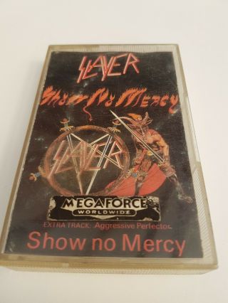 Slayer Show No Mercy 1984 Roadrunner Release Thrash Metal Extremely Rare